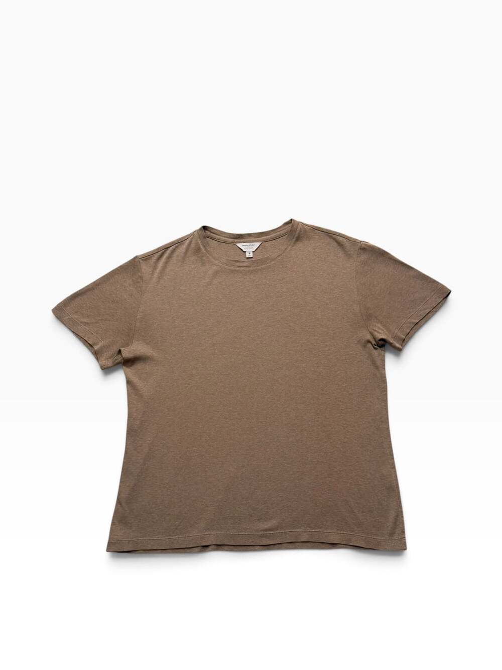 Banana Republic Luxe Touch T-Shirt Size M Brown Crewneck